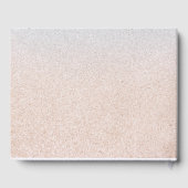 Turquoise Blue Ocean Wedding Guest Book Gästebuch (Rückseite)