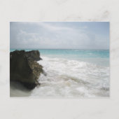 Turquoise Blue Ocean with Foamy Waves Seascape Postkarte (Vorderseite)