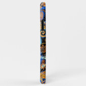 Turquoise Blue Orange Black Paisley Floral Art Case-Mate iPhone Hülle (Hinten/Rechts)