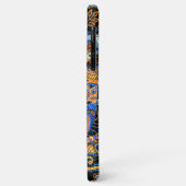 Turquoise Blue Orange Black Paisley Floral Art Case-Mate iPhone Hülle (Hinten/Links)