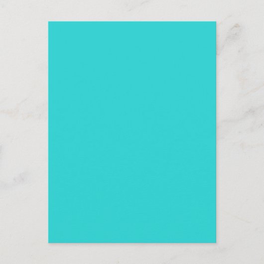 TURQUOISE BLUE (Vollfarbe) ~ Postkarte (Vorderseite)