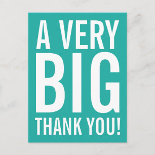 Turquoise blue wedding thank you postcards postkarte