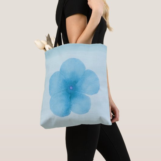 Turquoise Blume Totbeutel Tasche (Von Nahem)
