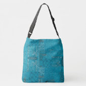 Turquoise Boho Tasche (Rückseite)