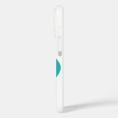 Turquoise Boomerang Retro Mitte Jahrhundert Modern Case-Mate iPhone Hülle (Rückseite / Links)