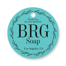 Turquoise Botanische Monogramm Danke, dass Sie gek