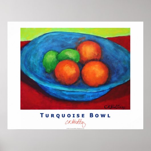 Turquoise Bowl Poster (Vorne)