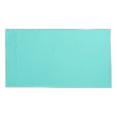 Turquoise Brown Abstract Fractal Pattern Kissenbezug (Rückseite)