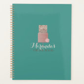Turquoise Cake Order Book Planer (Vorderseite)
