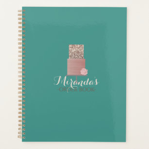 Turquoise Cake Order Book Planer