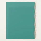Turquoise Cake Order Book Planer (Rückseite)