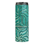 Turquoise ceramic tile wall textureabstract,archit thermosbecher (Rückseite)