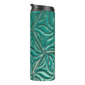 Turquoise ceramic tile wall textureabstract,archit thermosbecher (Nach rechts gedreht)