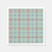 Turquoise checkered classic pattern. serviette (Vorderseite)