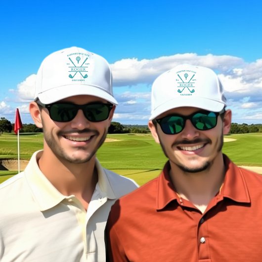 Turquoise Classic Golf Club Name Truckerkappe