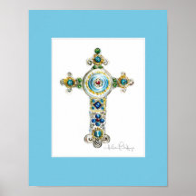 Turquoise Cross von Heather French Henry