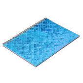 Turquoise Diamond Metallic Design Notizblock (Linke Seite)