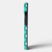 Turquoise diamond pattern Case-Mate iPhone case (Rückseite / Links)