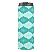 Turquoise diamond pattern thermosbecher (Rückseite)