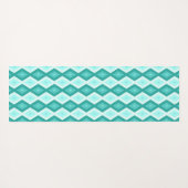 Turquoise diamond pattern yogamatte (Rückseite (Horizontal))
