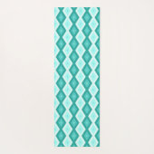 Turquoise diamond pattern yogamatte (Rückseite)