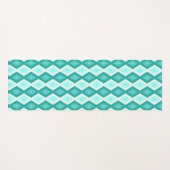 Turquoise diamond pattern yogamatte (Vorderseite (Horizontal))