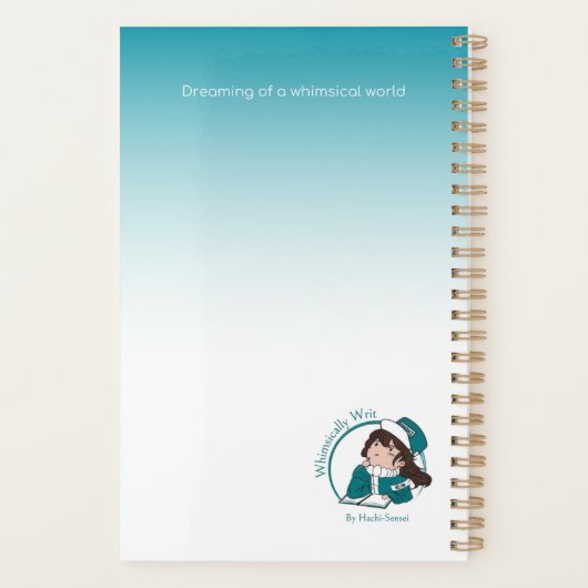 Turquoise Dog Agenda Planer (Rückseite)