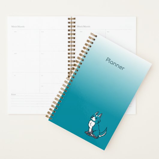 Turquoise Dog Agenda Planer (Anzeige)