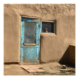 Turquoise Door Taos Pueblo Fotografie
