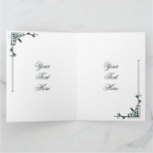 Turquoise Dot Mandala Happy Birthday Karte (Innenseite)