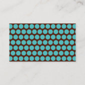 Turquoise Dots Business Cards Visitenkarte (Vorderseite)