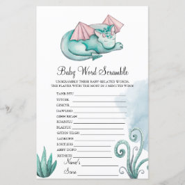 Turquoise Dragon Baby Scramble Baby Game