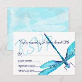 Turquoise Dragonfly UAWG Enclosure Card Hinweiskarte