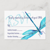 Turquoise Dragonfly UAWG Enclosure Card Hinweiskarte (Vorderseite)