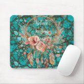 Turquoise Dream Catcher Mousepad (Mit Mouse)