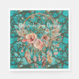Turquoise Dream Catcher Serviette