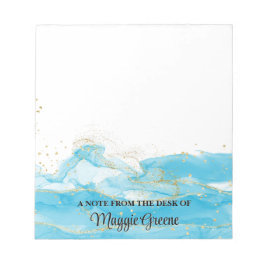 Turquoise Dreams Pageant Stationery Small Notepad Notizblock