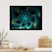 Turquoise Electric Poster (Küche)