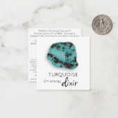 *~* TURQUOISE Elixir Kristall AP64 Flachnotiskarte Mitteilungskarte (Vorderseite/Rückseite Beispiel)