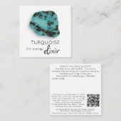 *~* TURQUOISE Elixir Kristall AP64 Flachnotiskarte Mitteilungskarte (Vorne/Hinten)