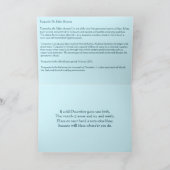 Turquoise Fallen Sky Stone Dezember Geburtstag Karte (Innenseite)