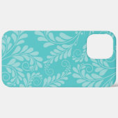 Turquoise Florist Phone Case (Rückseite / Rechts)