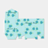Turquoise Flower Envelope Favor Box Geschenkschachtel (Ungefaltet)