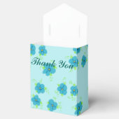 Turquoise Flower Envelope Favor Box Geschenkschachtel (Geöffnet)