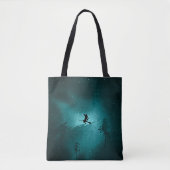 TURQUOISE FLYING HALLOWEEN WITCHES TASCHE (Vorderseite)