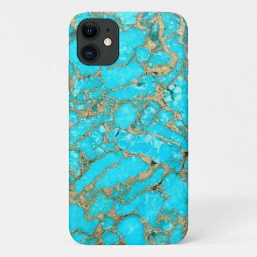 Turquoise Gemstone iPhone Case (Rückseite)