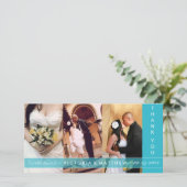 TURQUOISE-GEWERKSCHAFT | DANKE, DASS DU KARTE (Stehend Vorderseite)