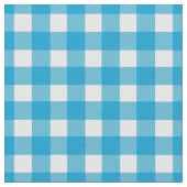 Turquoise Gingham Karo Stoff (Nahaufnahme)