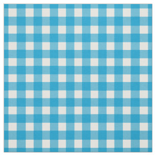 Turquoise Gingham Karo Stoff