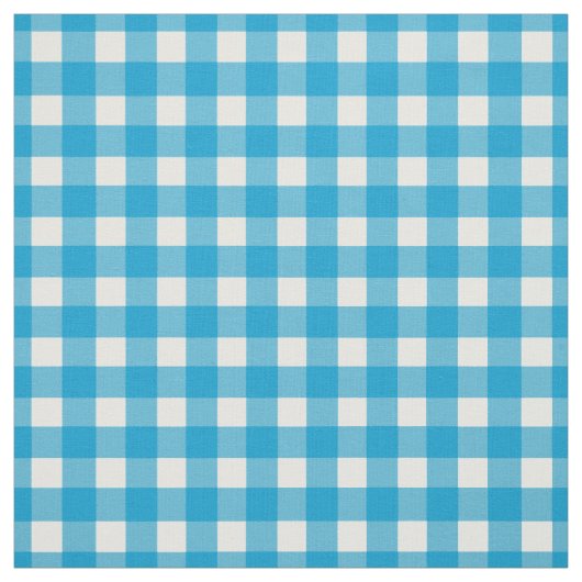 Turquoise Gingham Karo Stoff (Muster)